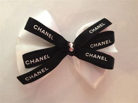 chanel ribbon hair|chanel hair clip vintage.